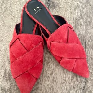 Marc Fisher LTD | Red Flats | Suede Leather | 7.5